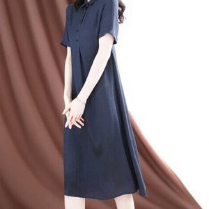 Show thin temperament of the mulberry silk medium-length skirt